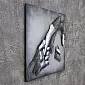 3D metallist kunstiteos, seinakaunistus 