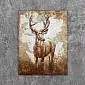 3D metal painting, deer, 100x75cm