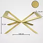 Golden color spider table base for large tables, hand-made, dimensions 140x70 cm, height 72 cm, leg profile 6x6 cm