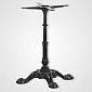 Vintage cast iron table base with 4 feet, black color, height 72 cm, suitable for tabletop 70x70 cm, 17 kg
