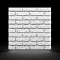 3D styrofoam decorative wall panels with brick effect 60x60 cm, 16 pcs in a set (5.76 m2)