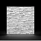 3D putupolistirola dekoratīvie sienas paneļi ar akmens efektu 60x60 cm, komplektā 12 gab (4,32 m2)