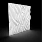 Decorative wall panels made of polystyrene Warmth, 60x60cm, white color, paintable, set of 12 pcs
