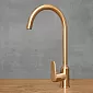 Stainless steel faucet, height 39 cm, spout length 17,5 cm, color: Antique Bronze