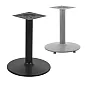 Metalinė centrinė stalo kojelė kavos staliukui juodos arba pilkos spalvos, pagrindo skersmuo 46 cm, aukštis 57,5 cm