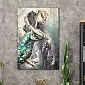 3D metallist seinakunst 