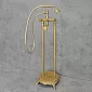 Brīvi stāvošs grīdas vannas jaucējkrāns, krāsa - antīks misiņš, matēts, augstums: 101cm