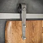 Stumdomų durų sistema medinėms durims, svoris iki 130 kg, ilgis 2 metrai, rūdžių spalvos, tvirtinamas prie sienos