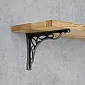 Decorative steel shelf holders Twists, 15x19cm set of two pcs.
