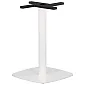 Central table base, height 71.5 cm, bottom plate dimensions 49.5 x 49.5 cm, white color, weight 16.5 kg