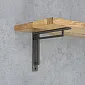 Malmist riiulitugi, kronstein, kõrgus 15 cm, täisnurgad, pikkus 18 cm, komplektis 2 tk