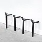 Black finish low height furniture legs (19.3 cm) for cabinets, made from steel, planters & media units – powder-coated, sturdy modern metal legs, set of 4 pcs