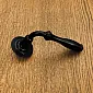 Black handle for windows, lenght 11.5 cm, set of 4 pcs