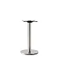 High-end brushed or polished stainless steel central table leg (HORECA), 60 cm, 72 cm, 106 cm height, fits tabletops up to 80 cm