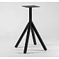 Metallist lauaalus 43x43x72cm, must värv, lauaplaatidele kuni 70x70 cm