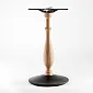 Coffee table base, metal-wood, cast iron base in black color, height 72cm / 60cm / 106cm, weight 17.5 kg