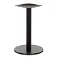Centrālā galda pamatne ar centrālo kolonnu, izgatavota no tērauda, melnā krāsā, apakšējās plāksnes diametrs 45 cm, augstums 71,5 cm