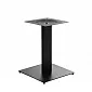 Metal table leg powder coated made from steel, height 57.5 cm, square bottom plate dimensions 45x45 cm