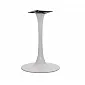 Curved central metal table base, white-gray, diameter 49 cm, height 72.5 cm