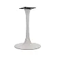 Izliekta centrālā metāla galda kāja, balti pelēka, diametrs 49 cm, augstums 72,5 cm