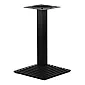 Cast iron table base with central column, coated with powder paint, bottom plate 45.5x45.5 cm, height 72.5 cm