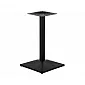 Metalinis stalo pagrindas iš plieno, piramidės stiliaus dugno pagrindas 44,5 cm, aukštis 73 cm, juodos spalvos