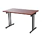 Folding table system for conference tables, folding steel frame width 48 cm, color black or aluminium (table top is not included)