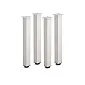 Premium anodized aluminum table legs – adjustable heights 71/82/110 cm, cross-section 6x6 cm, heavy-duty stability, set of 4 pcs. – sleek modern design