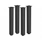 Classic style aluminum table legs 60x60 mm, black color, height 71 cm, 82 cm, 110 cm, set of 4 pcs.