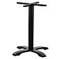 Cast iron table base with central column, foot size 62x62 cm, height 72 cm
