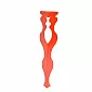 Metal table legs Glamor made of steel, red color, height 72 cm, set of 4 pcs.