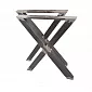 Metalinės KeyX stalo kojos iš plieno, X forma, išmatavimai 60x72cm, rinkinyje 2 vnt.