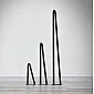 Plaukų segtukas metalinės stalo kojos iš plieninės plokščios juostos, strypo skerspjūvis 0,4x2 cm, rinkinyje 4 vnt.