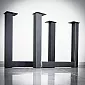 Masyvios metalinės U formos stalo kojos 82 x 71 cm iš plieno (2 vnt.)