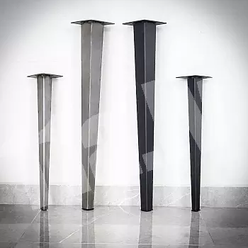 Metal legs Retro style, made of steel, two height options 51cm or 71cm, 4 pcs in set