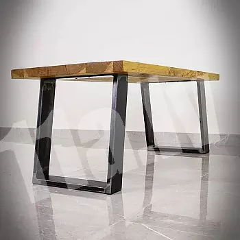 Masyvios plieninės kvadratinės stalo kojos, 40x45cm (2 vnt.)
