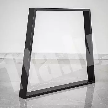 Metalinės stalo kojos trapecijos formos iš plieno, išmatavimai 80x71cm, komplekte 2 vnt.