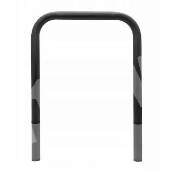 Terasest metallist jalgrattaparkla väli, betoonankurdatud, musta värvi, mõõdud 80x80 cm