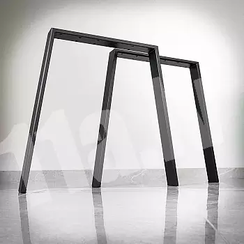 Metal table legs PI made of steel, height 72 cm, bottom width 75 cm, set of 2 pcs.