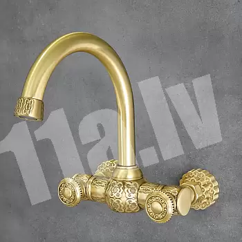 Wall faucet, brass, h: 250mm