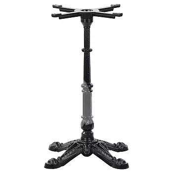 Metallist lauajalg malmist, must värv, kõrgus 71,5 cm, alumine alus 52 cm, kaal 14,6 kg