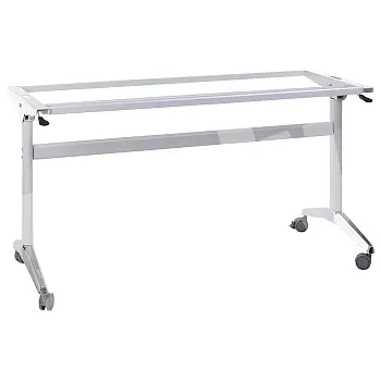 Plieninis stalo rėmas su stalviršio sulankstymo funkcija, ilgis 155 cm, plotis 58 cm, aukštis 72,5 cm, erdvę taupantys baldai