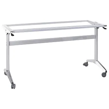 Folder Table Frame Steel folding table frame on wheels, 155x58x72.5 cm – space-saving,