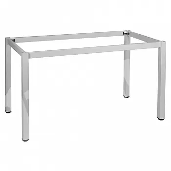 Metalinis stalo rėmas su kvadratinėmis kojomis, dydis 136x76 cm, aukštis 72,5 cm, įvairios rėmo spalvos