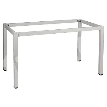 Metallist lauaraam kandiliste jalgadega, mõõdud 136x66 cm, kõrgus 72,5 cm, erinevad raami värvid