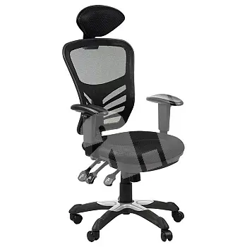 Comfortable office chair with breathable mesh back in black, gray, red or green color, SCBGRG1