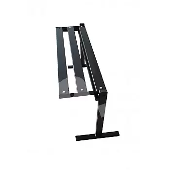 Free-standing steel cemetery bench with PVC boards, length 72 cm or 82 cm