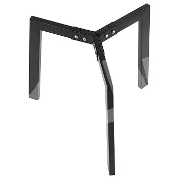 Kompaktne kokkupandav metallist lauaraam, must värv, kõrgus 42 cm, läbimõõt 55 cm