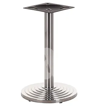 Roostevabast terasest metallist lauaalus, harjatud, läbimõõt 45 cm, kõrgus 71,5 cm