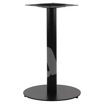 Lauaalus metallist, musta värvi, läbimõõt 45 cm, kolm erinevat kõrgust
